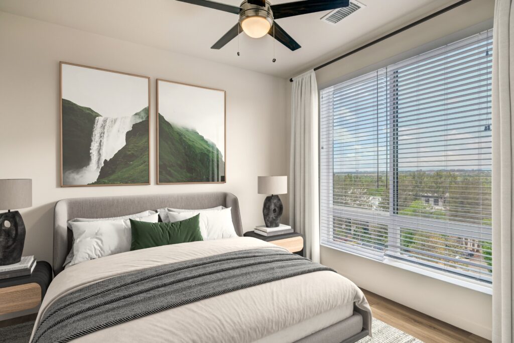 Spacious bedroom at Vine at Panorama apartments in Southeast Denver, CO